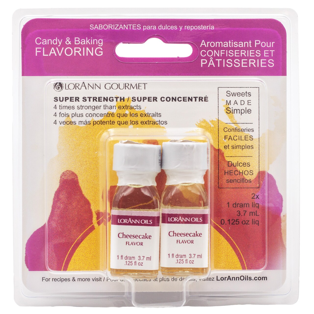 LorAnn Oils Cheesecake Super Strength Flavor, 1 Dram Twin Pack